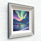 Dancing Under The Northern Lights - Original - SOLD by artist David Renshaw - Wyecliffe Galleries