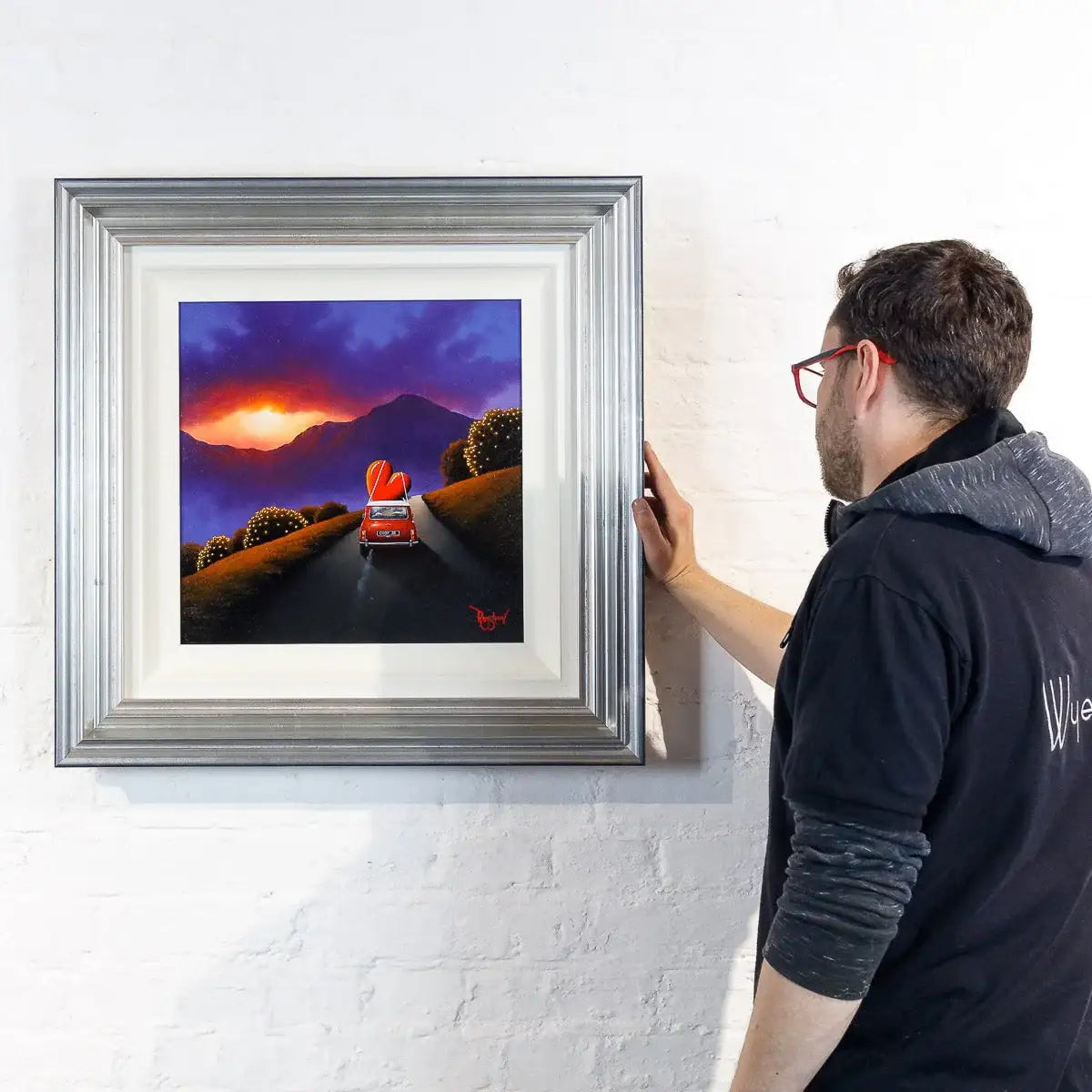 Driving With My Love - Original - SOLD by artist David Renshaw - Wyecliffe Galleries