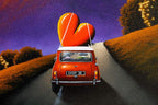 Driving With My Love - Original - SOLD by artist David Renshaw - Wyecliffe Galleries