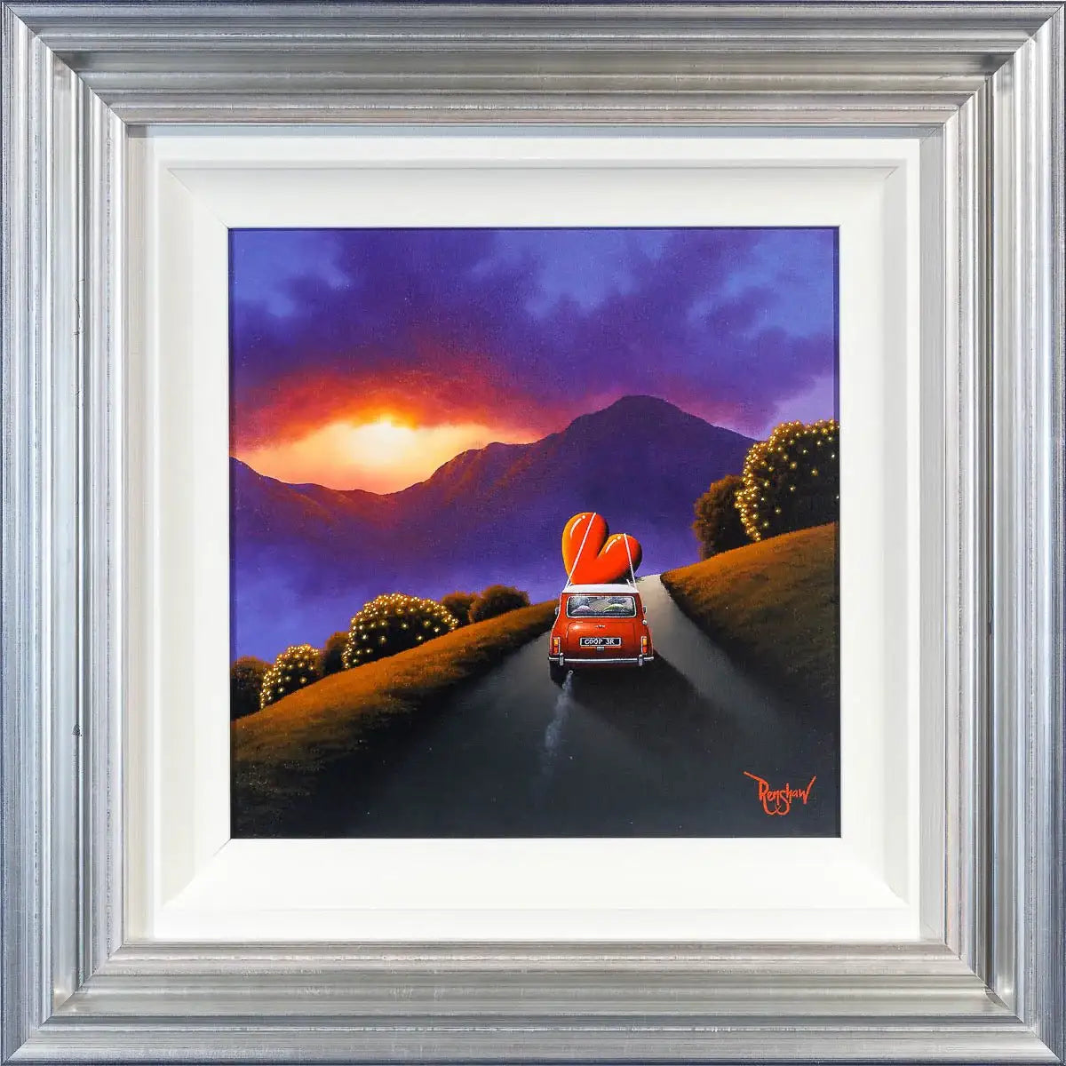 Driving With My Love - Original - SOLD by artist David Renshaw - Wyecliffe Galleries