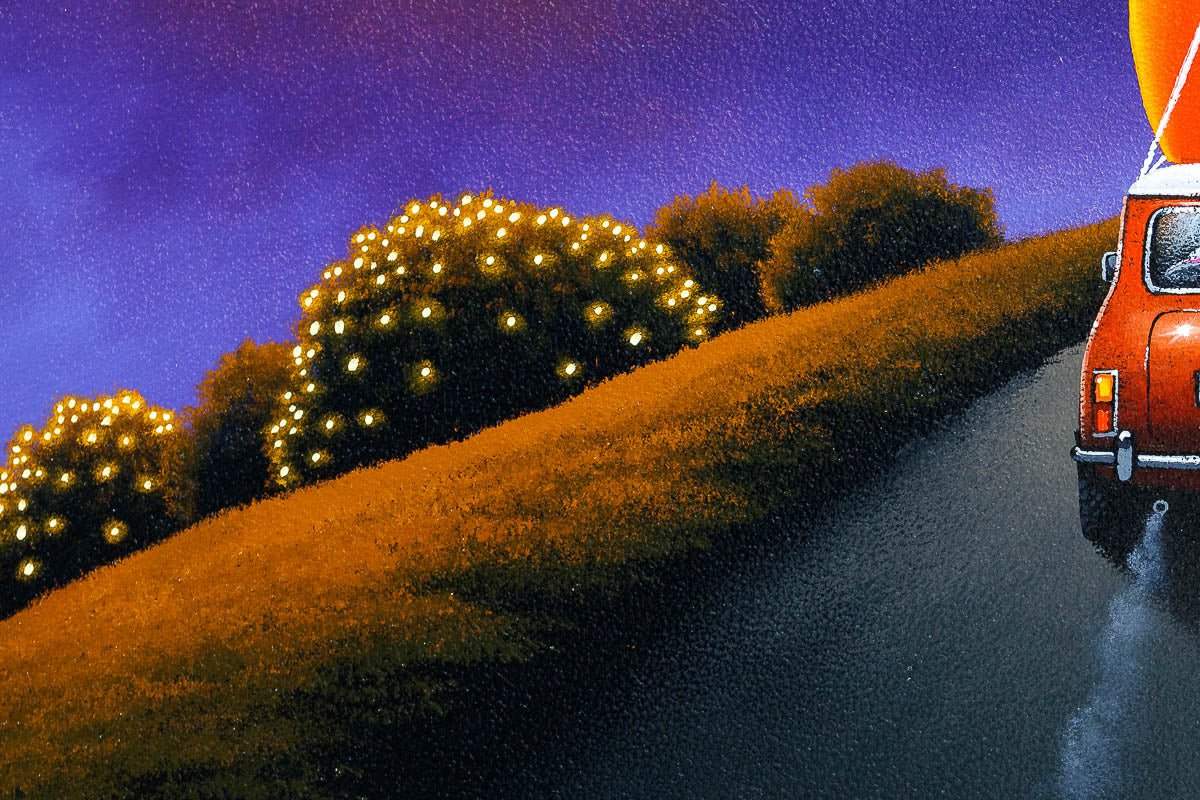 Driving With My Love - Original - SOLD by artist David Renshaw - Wyecliffe Galleries
