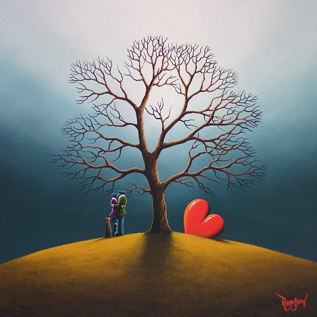 Embraced In Nature's Warm Hug - Original by artist David Renshaw - Wyecliffe Galleries
