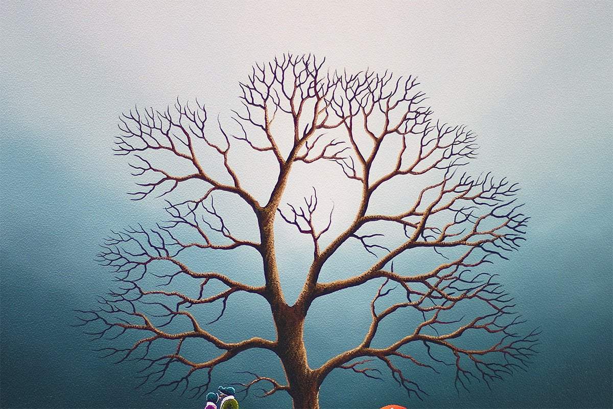 Embraced In Nature's Warm Hug - Original by artist David Renshaw - Wyecliffe Galleries