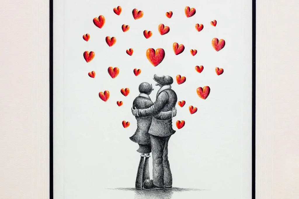 Embraced In Your Love - Original Sketch - SOLD by artist David Renshaw - Wyecliffe Galleries