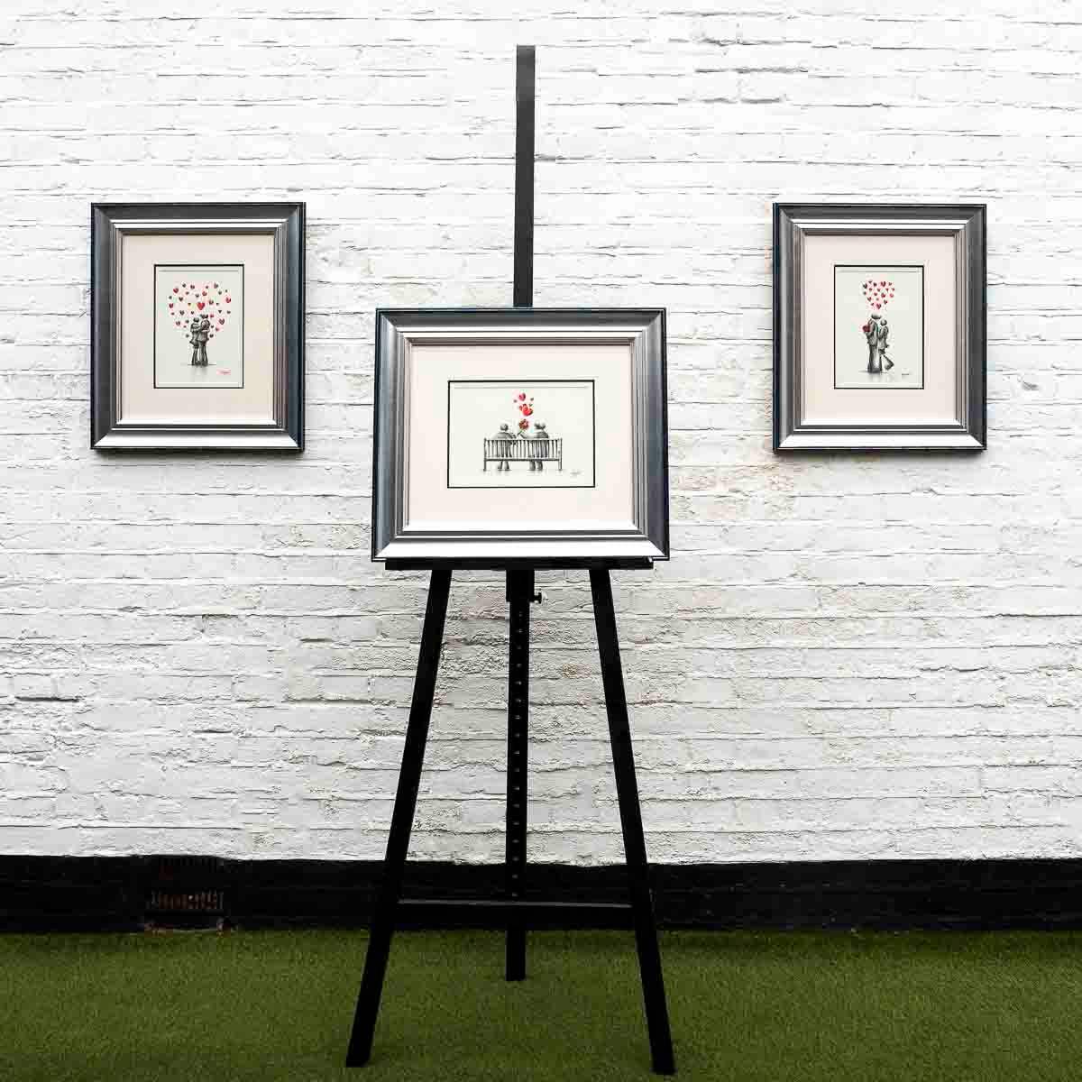 Embraced In Your Love - Original Sketch - SOLD by artist David Renshaw - Wyecliffe Galleries