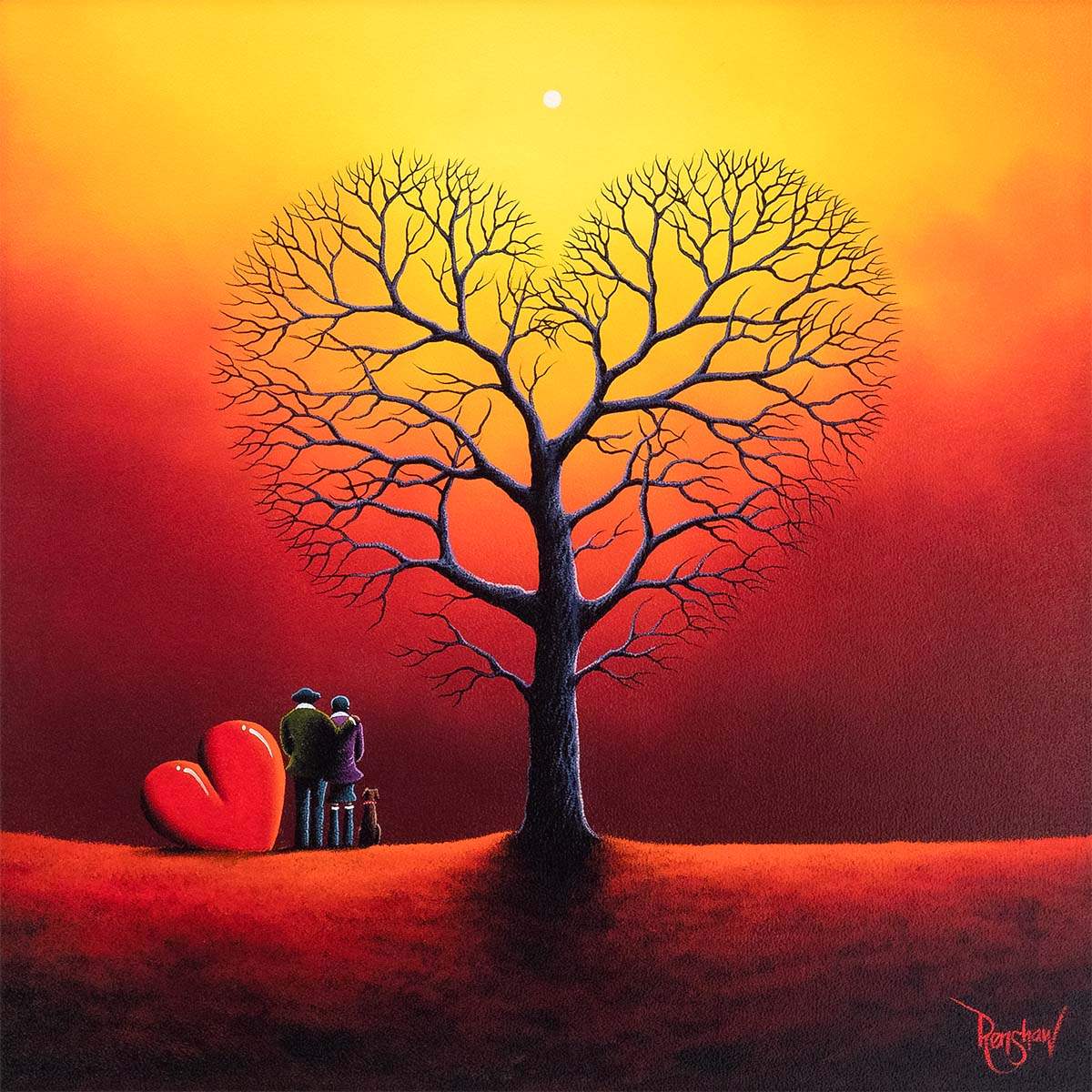 Embraced Within Nature's Love - Original - SOLD by artist David Renshaw - Wyecliffe Galleries