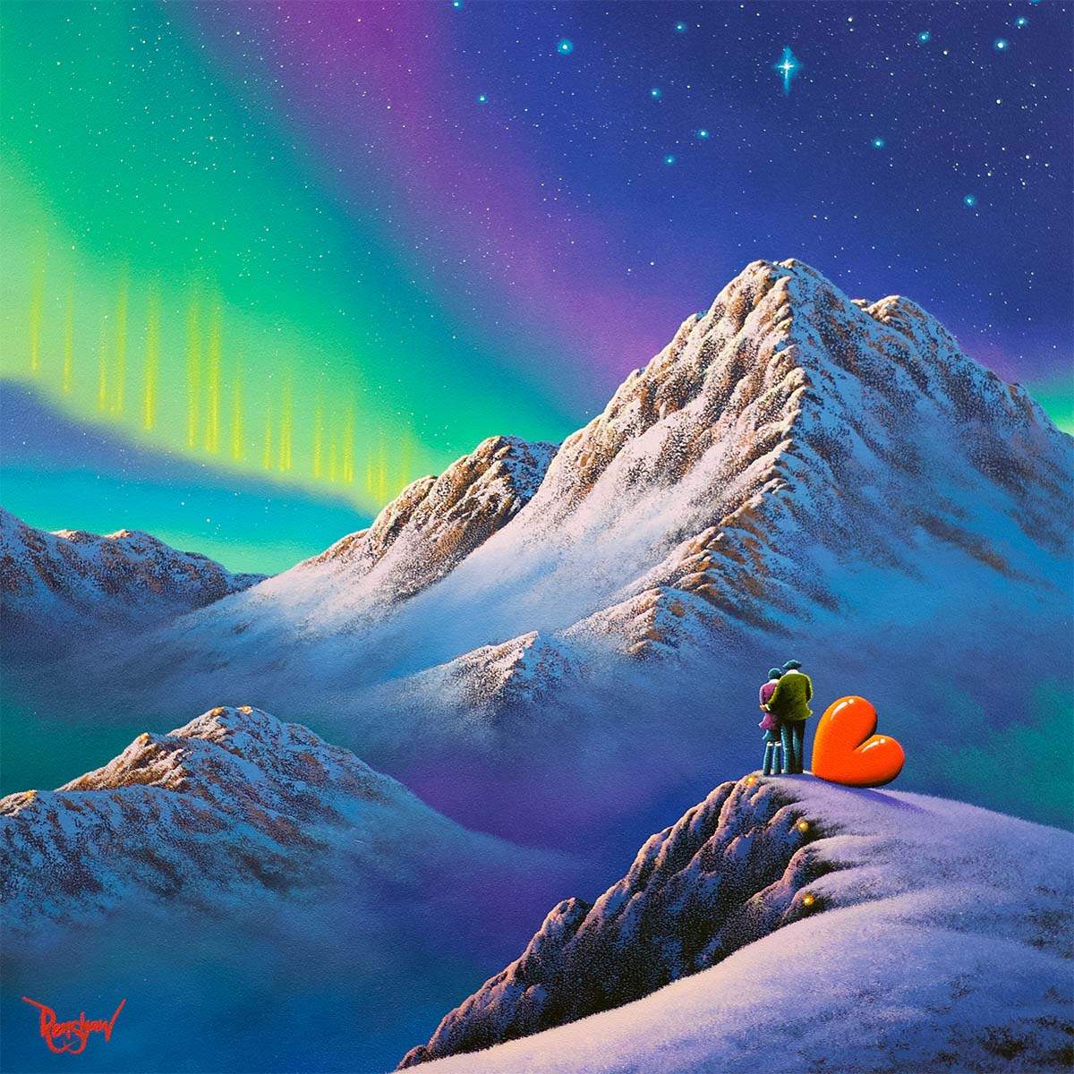 Embracing Nature's Grand Performance - Original - SOLD by artist David Renshaw - Wyecliffe Galleries