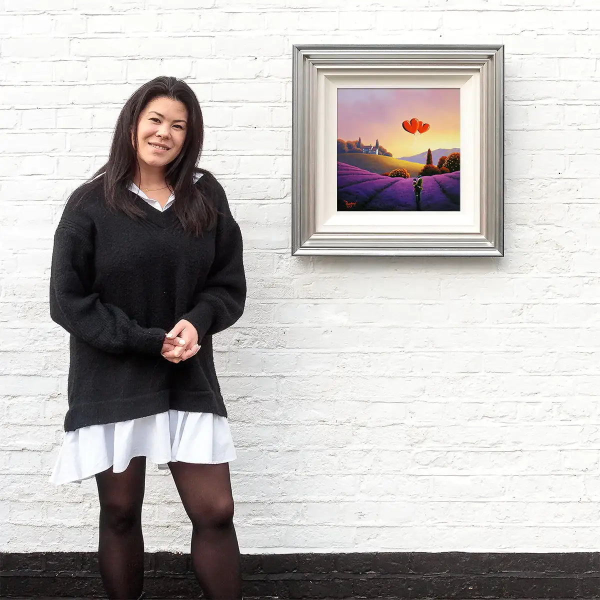 Embracing Our Love - Original - SOLD by artist David Renshaw - Wyecliffe Galleries