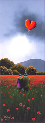Embracing The Moment - Original - SOLD by artist David Renshaw - Wyecliffe Galleries