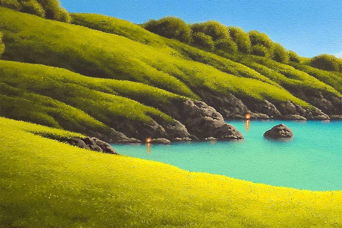 Eternal Shorelines - Original - SOLD by artist David Renshaw - Wyecliffe Galleries