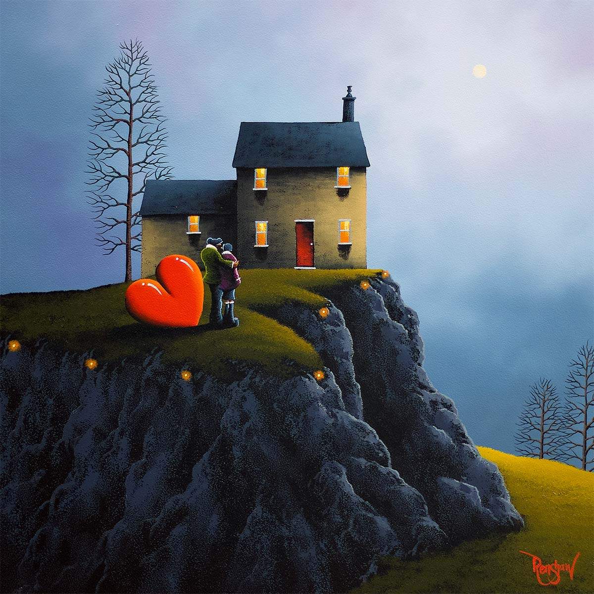Evening Stillness - Original - SOLD by artist David Renshaw - Wyecliffe Galleries