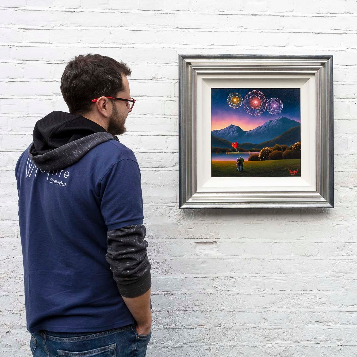 Every Firework Starts With A Spark, Like Our Love - Original - SOLD David Renshaw Original