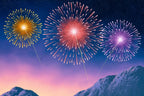 Every Firework Starts With A Spark, Like Our Love - Original - SOLD by artist David Renshaw - Wyecliffe Galleries