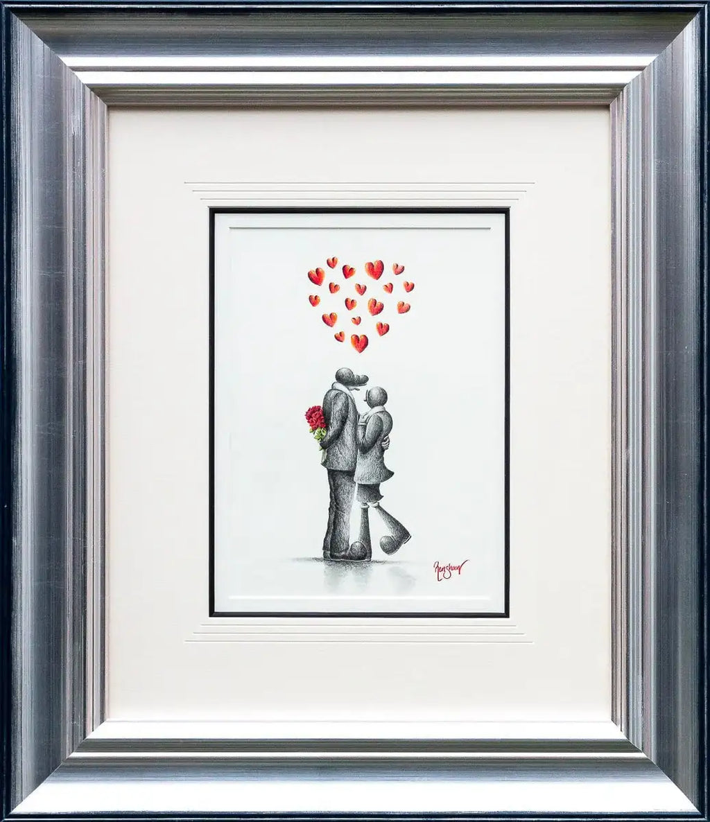 Everyday With You Is A Gift - Original Sketch - SOLD by artist David Renshaw - Wyecliffe Galleries