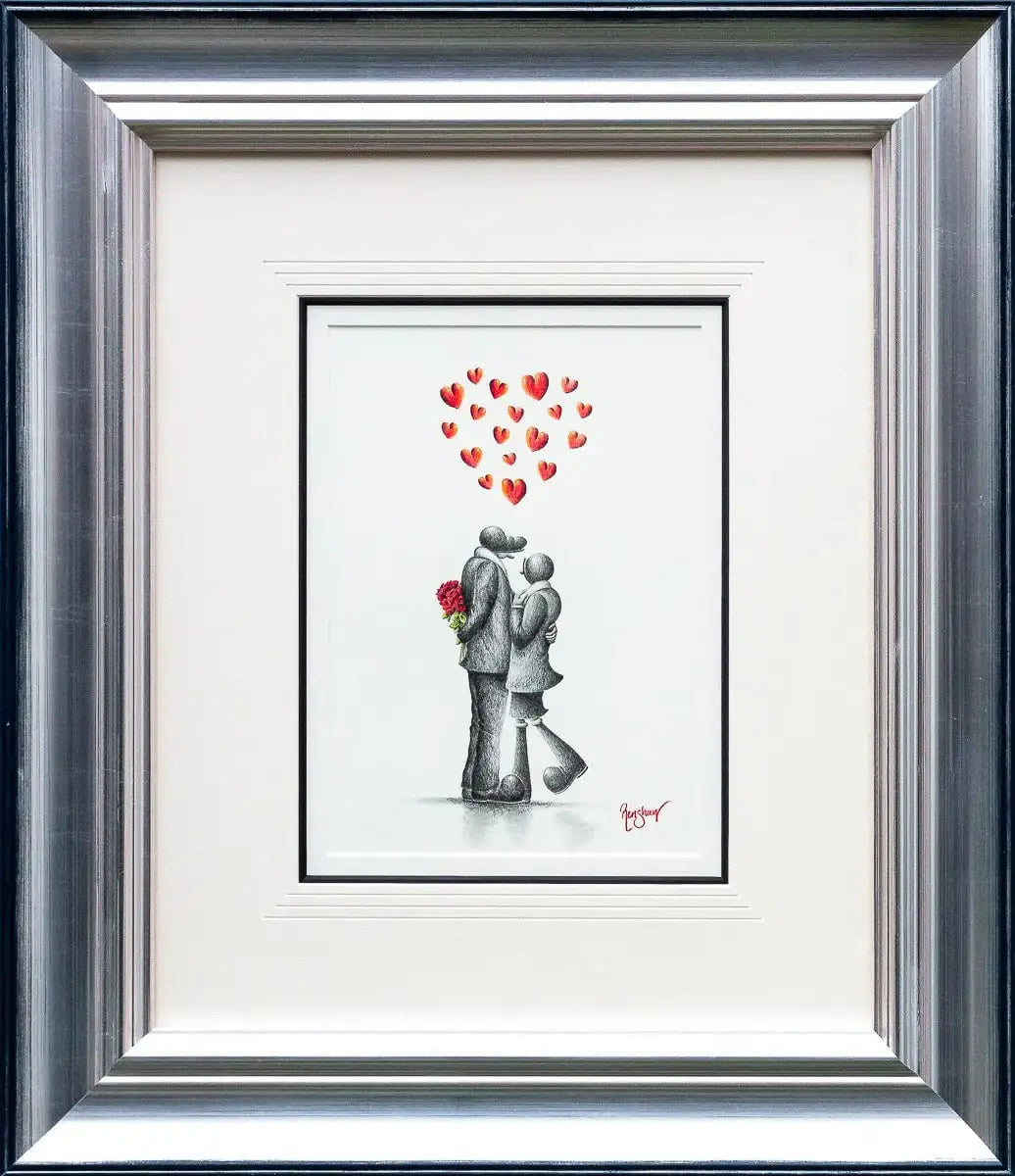 Everyday With You Is A Gift - Original Sketch - SOLD by artist David Renshaw - Wyecliffe Galleries