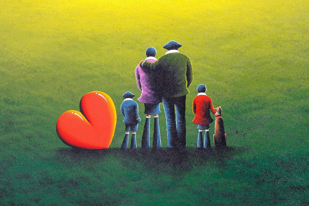 Family Is A Gift That Lasts Forever - Original - SOLD by artist David Renshaw - Wyecliffe Galleries