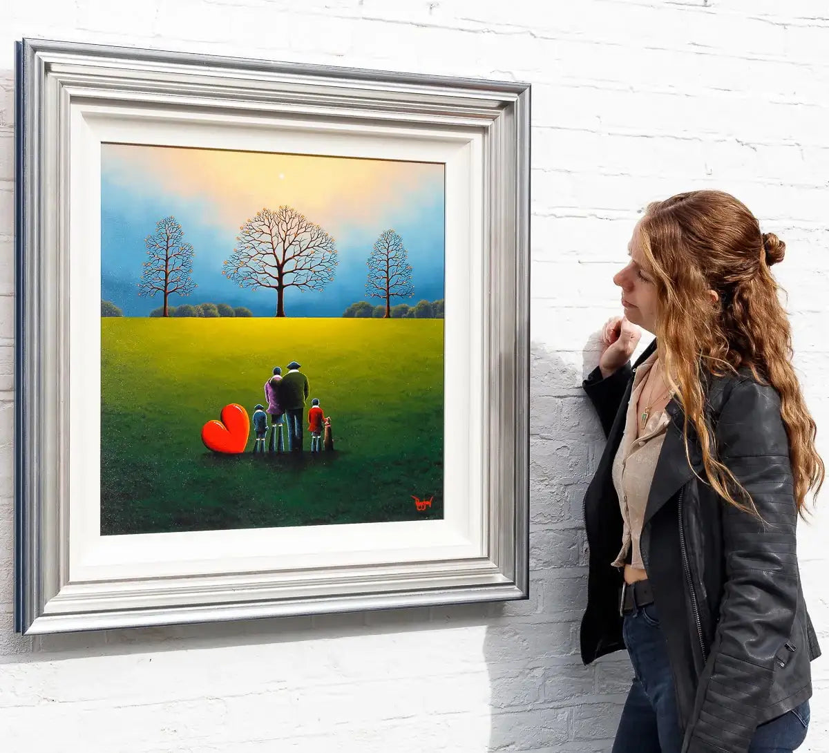 Family Is A Gift That Lasts Forever - Original - SOLD by artist David Renshaw - Wyecliffe Galleries