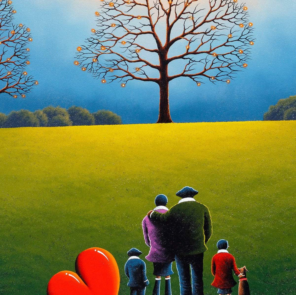 Family Is A Gift That Lasts Forever - Original - SOLD by artist David Renshaw - Wyecliffe Galleries