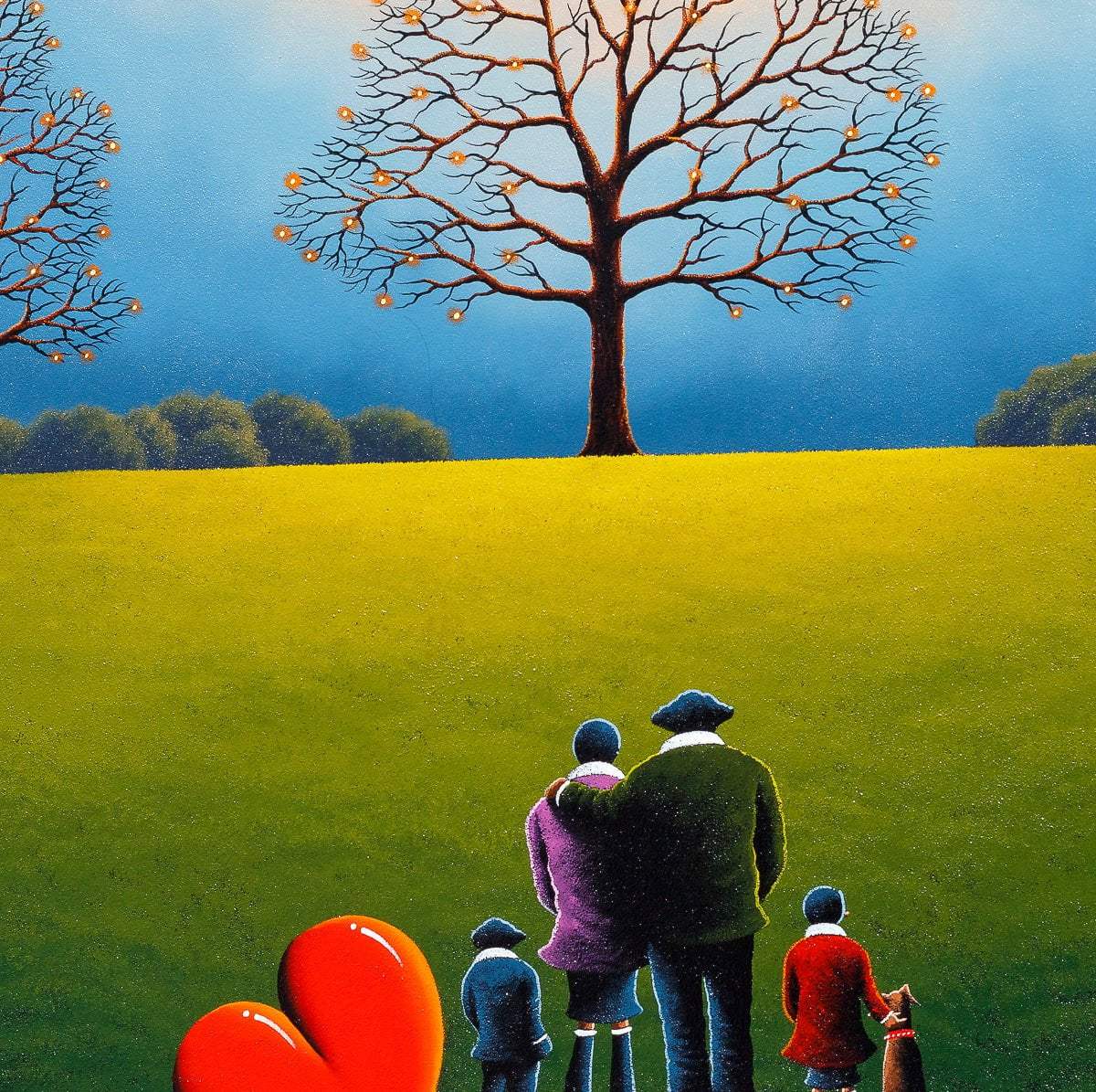 Family Is A Gift That Lasts Forever - Original - SOLD by artist David Renshaw - Wyecliffe Galleries