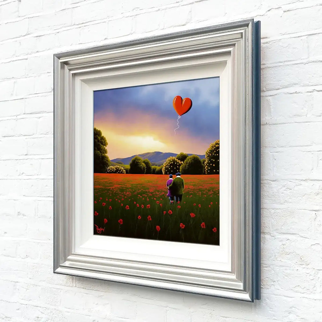 Field Of Poppies - Original - SOLD by artist David Renshaw - Wyecliffe Galleries