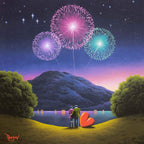 Fireworks Are The Smiles Of Our Heart - Original - SOLD by artist David Renshaw - Wyecliffe Galleries