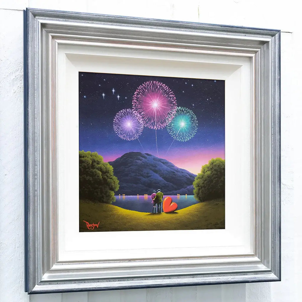 Fireworks Are The Smiles Of Our Heart - Original - SOLD by artist David Renshaw - Wyecliffe Galleries