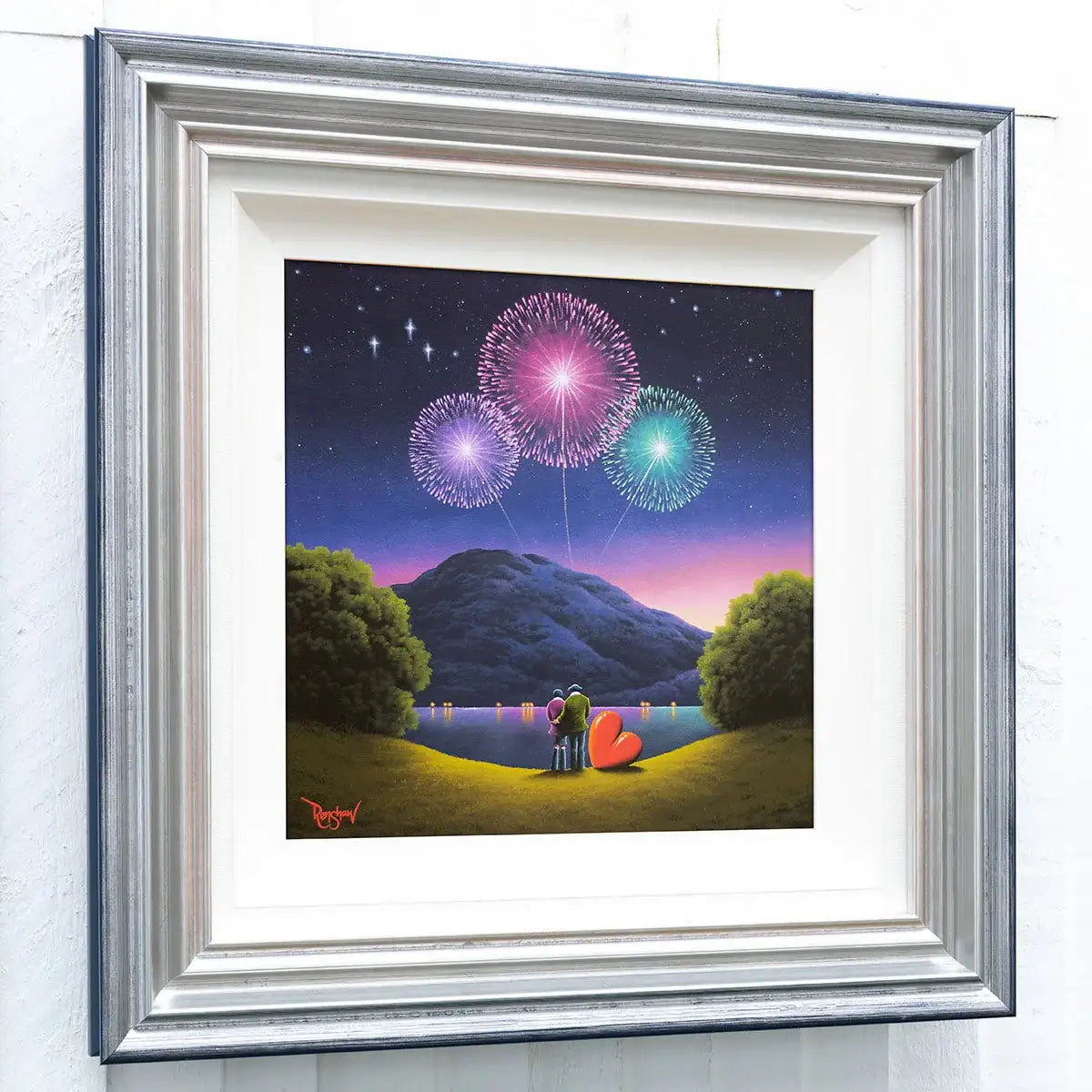 Fireworks Are The Smiles Of Our Heart - Original - SOLD by artist David Renshaw - Wyecliffe Galleries