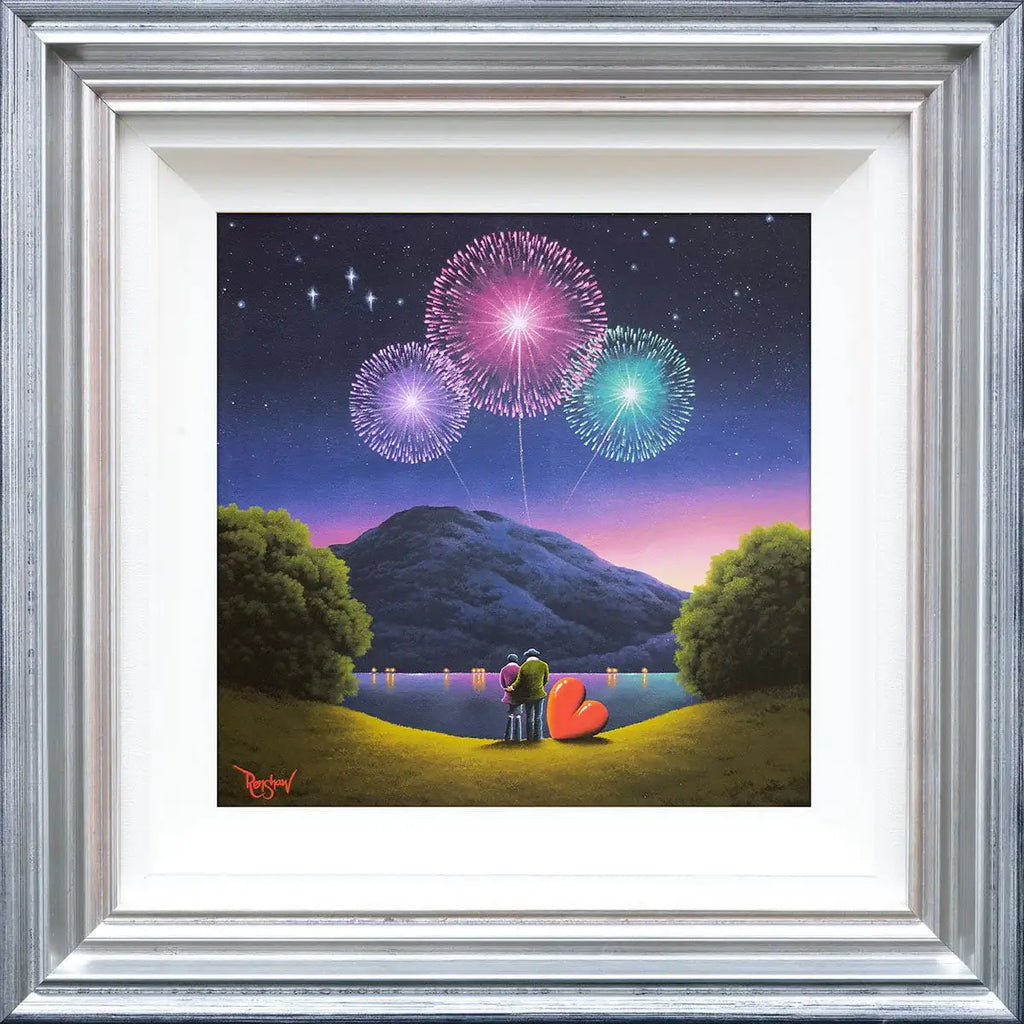 Fireworks Are The Smiles Of Our Heart - Original - SOLD by artist David Renshaw - Wyecliffe Galleries