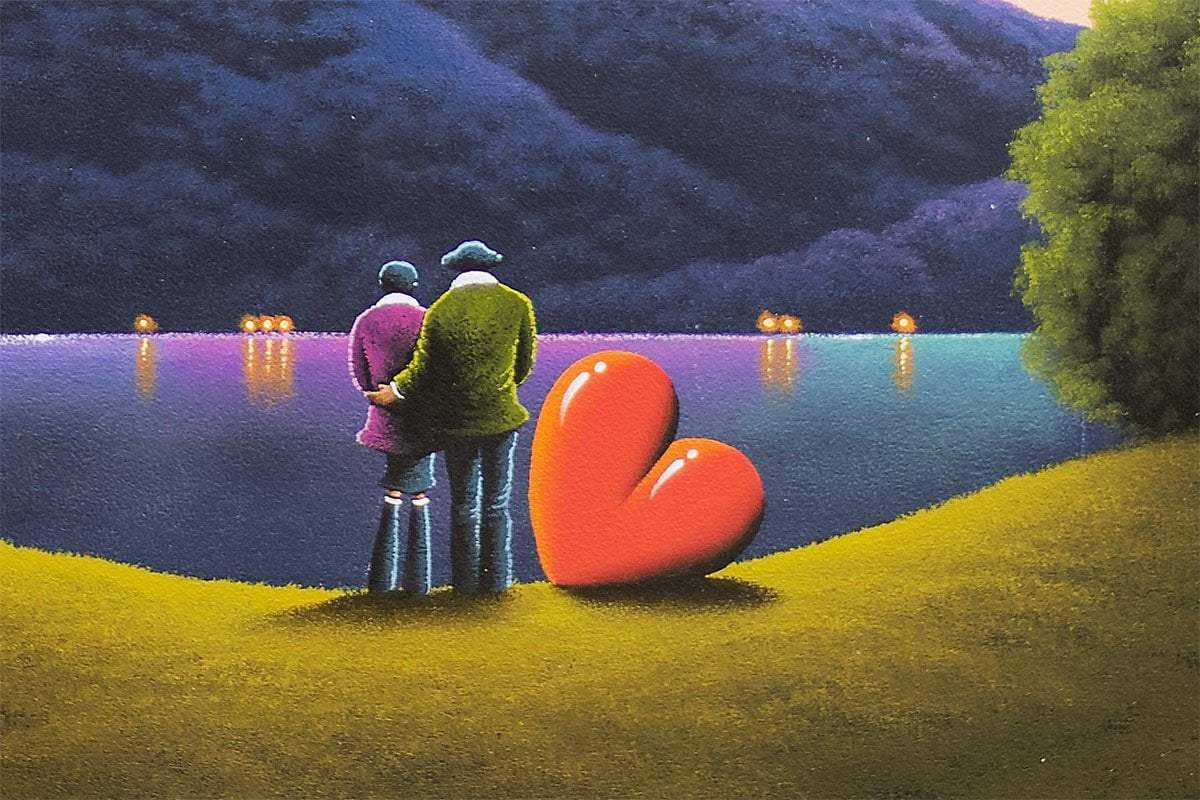 Fireworks Are The Smiles Of Our Heart - Original - SOLD by artist David Renshaw - Wyecliffe Galleries