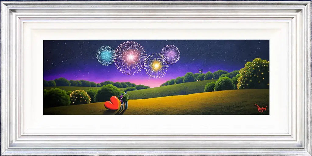 Fireworks Fade, But Love Remains - Original - SOLD by artist David Renshaw - Wyecliffe Galleries