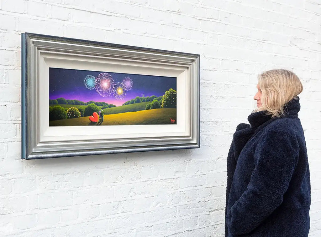 Fireworks Fade, But Love Remains - Original - SOLD by artist David Renshaw - Wyecliffe Galleries