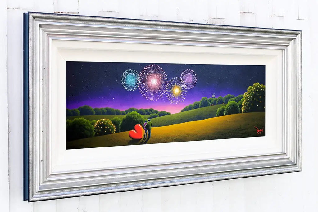 Fireworks Fade, But Love Remains - Original - SOLD by artist David Renshaw - Wyecliffe Galleries