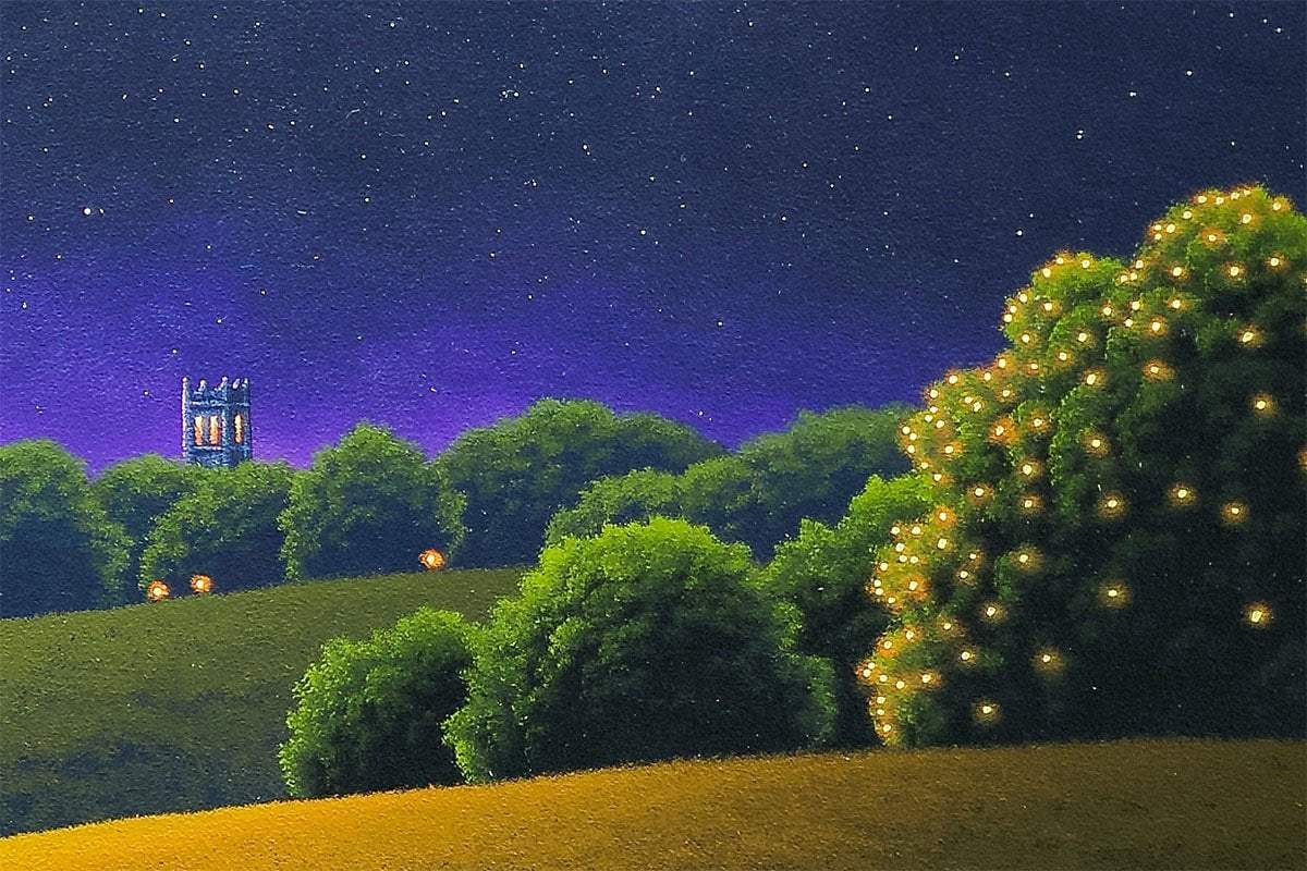 Fireworks Fade, But Love Remains - Original - SOLD by artist David Renshaw - Wyecliffe Galleries