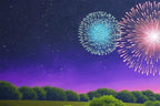 Fireworks Fade, But Love Remains - Original - SOLD by artist David Renshaw - Wyecliffe Galleries