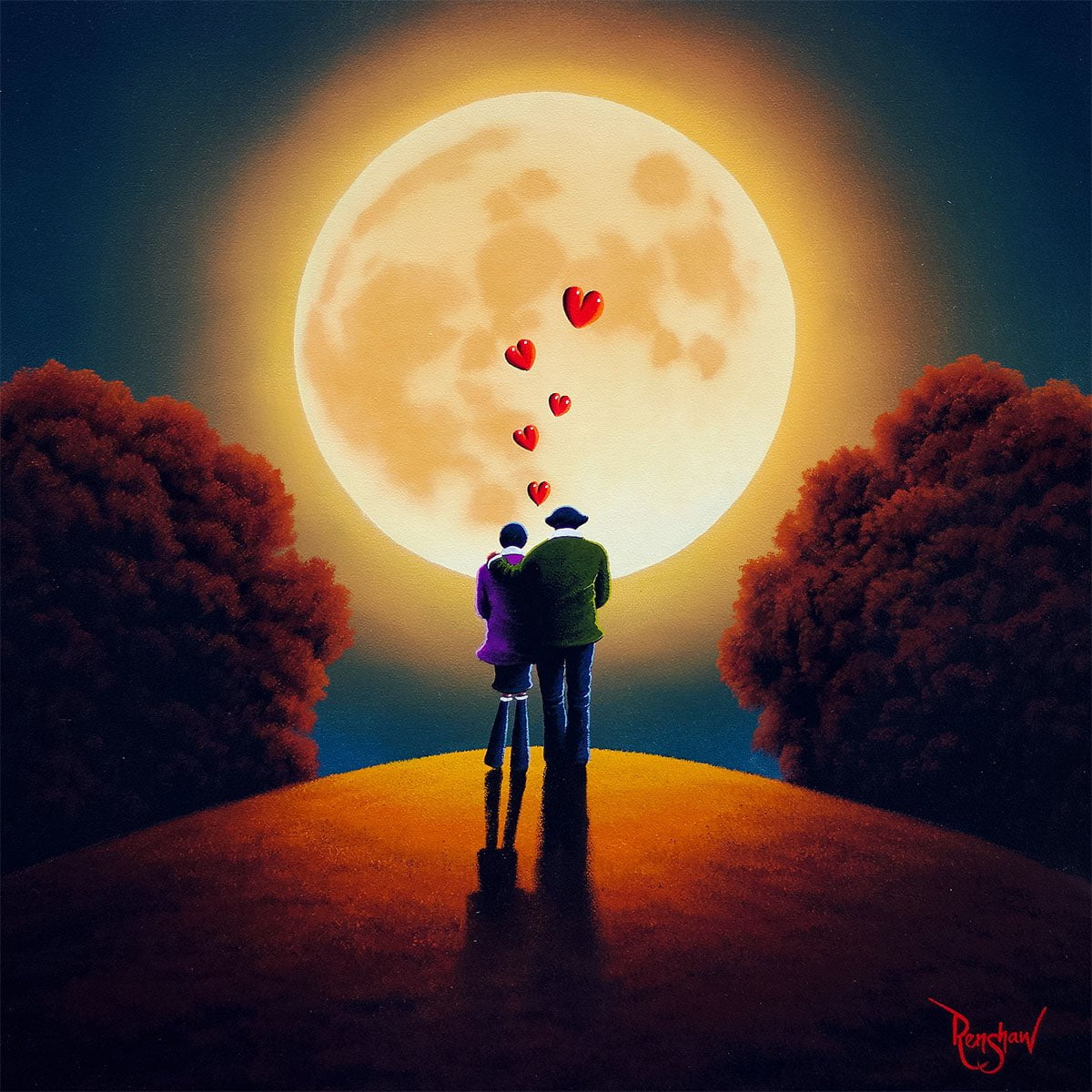 Forever You, Me And The Moon - Original David Renshaw Original