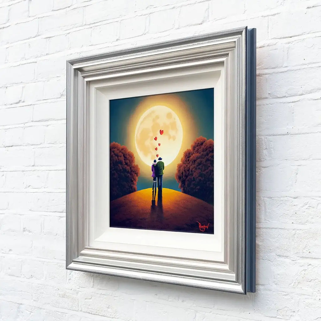 Forever You, Me And The Moon - Original - SOLD by artist David Renshaw - Wyecliffe Galleries