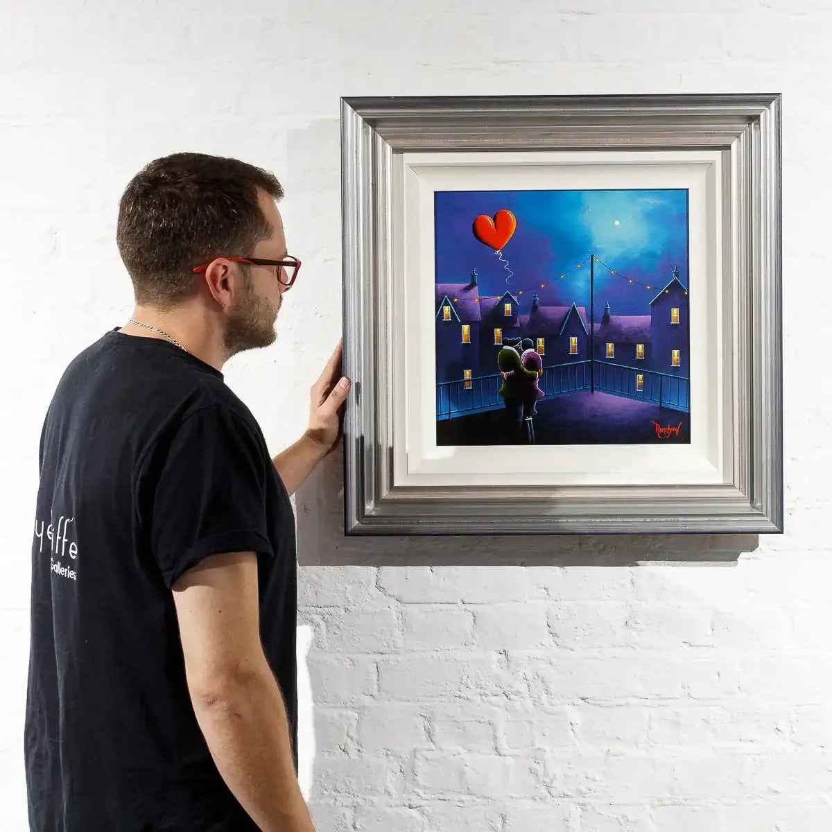 Gazing With My Love - Original by artist David Renshaw - Wyecliffe Galleries