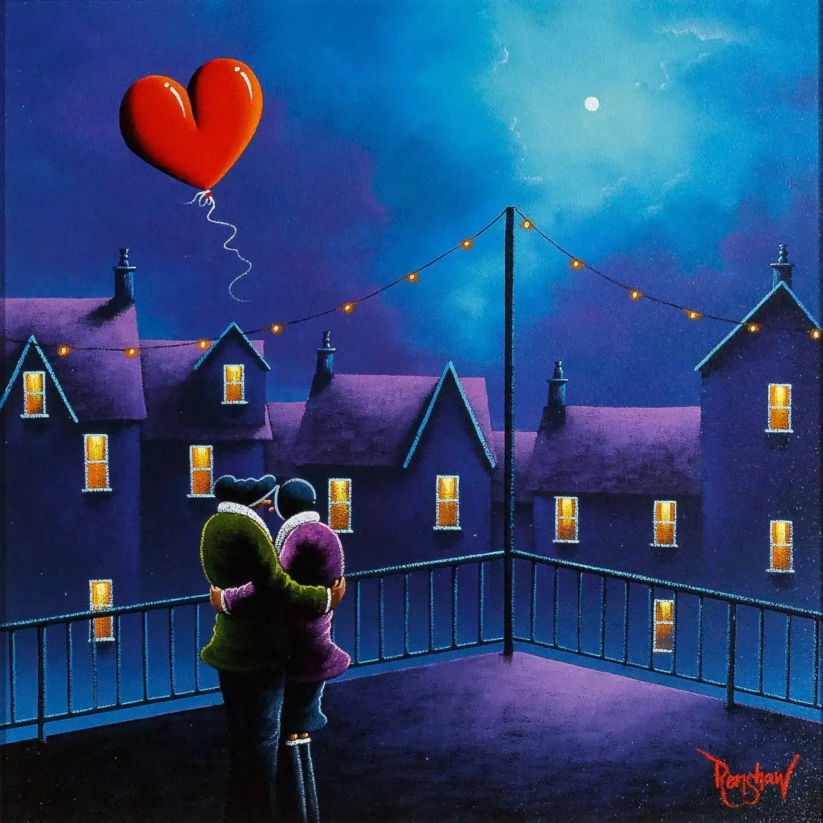 Gazing With My Love - Original by artist David Renshaw - Wyecliffe Galleries