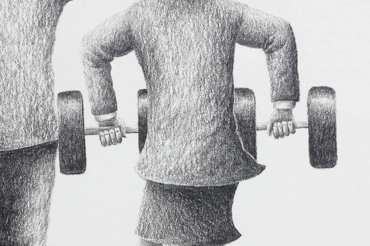 Girl Power - Original Sketch - SOLD by artist David Renshaw - Wyecliffe Galleries