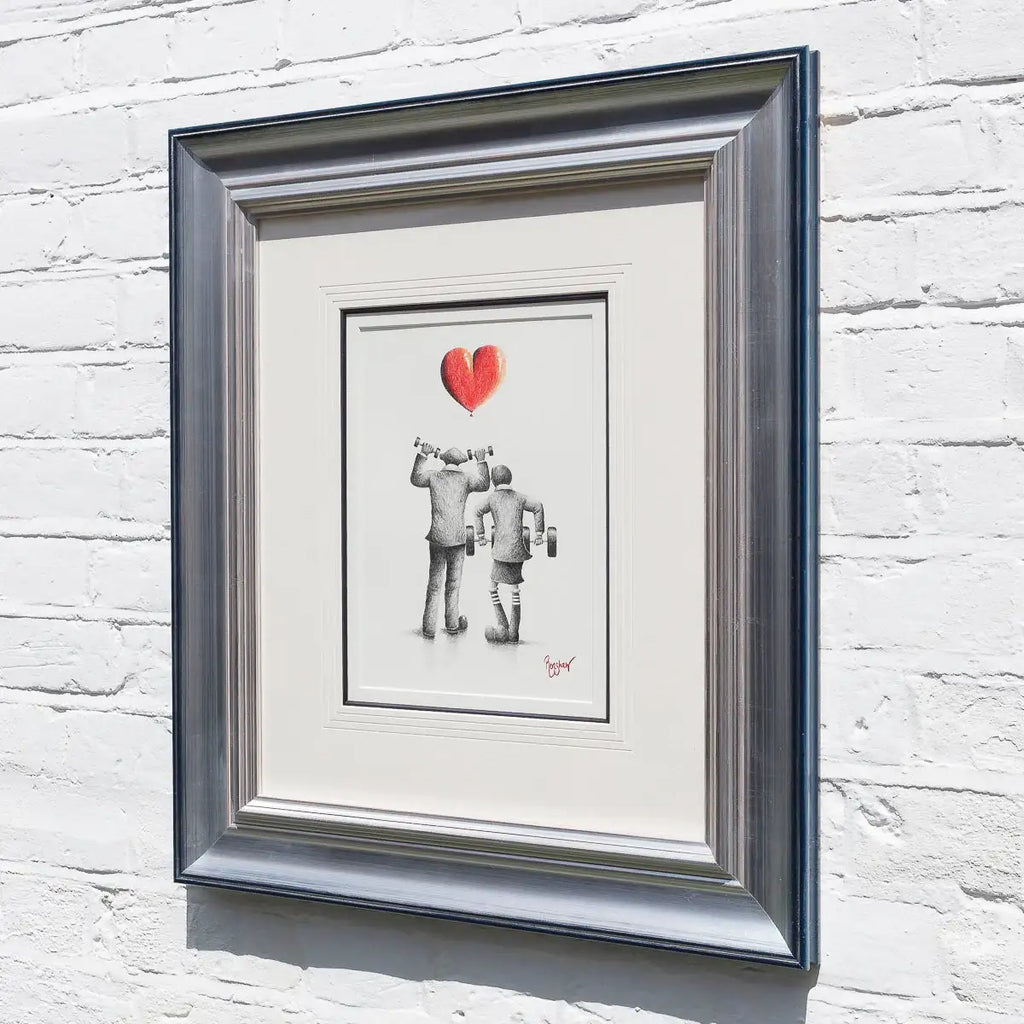 Girl Power - Original Sketch - SOLD by artist David Renshaw - Wyecliffe Galleries