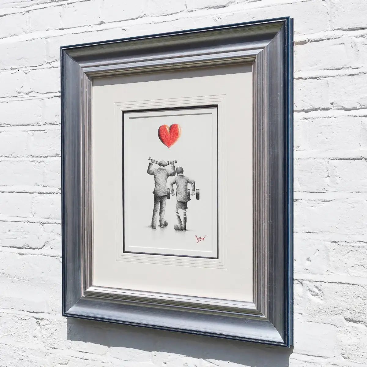 Girl Power - Original Sketch - SOLD by artist David Renshaw - Wyecliffe Galleries