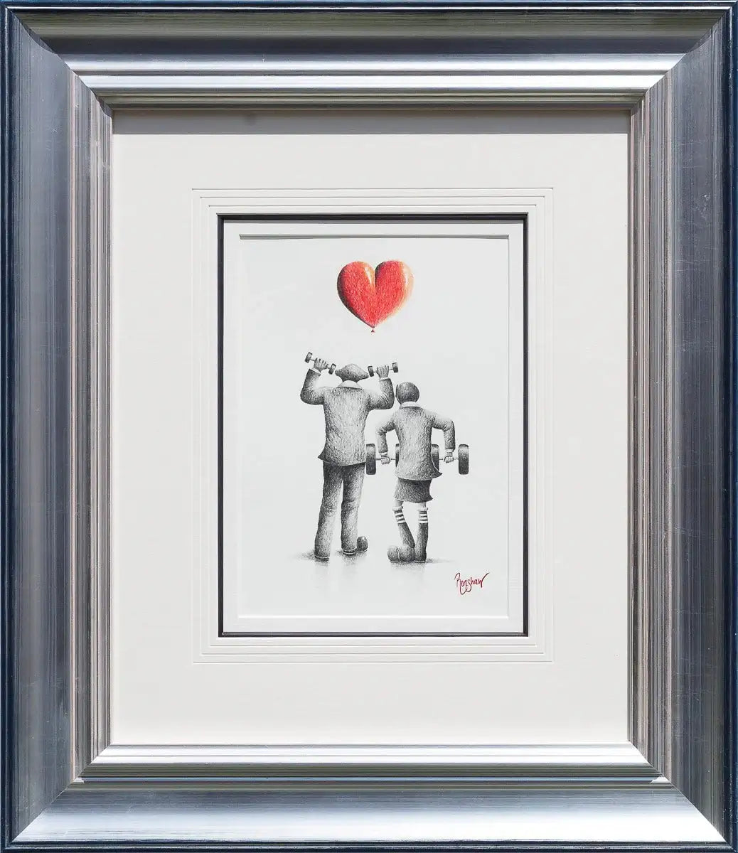 Girl Power - Original Sketch - SOLD by artist David Renshaw - Wyecliffe Galleries