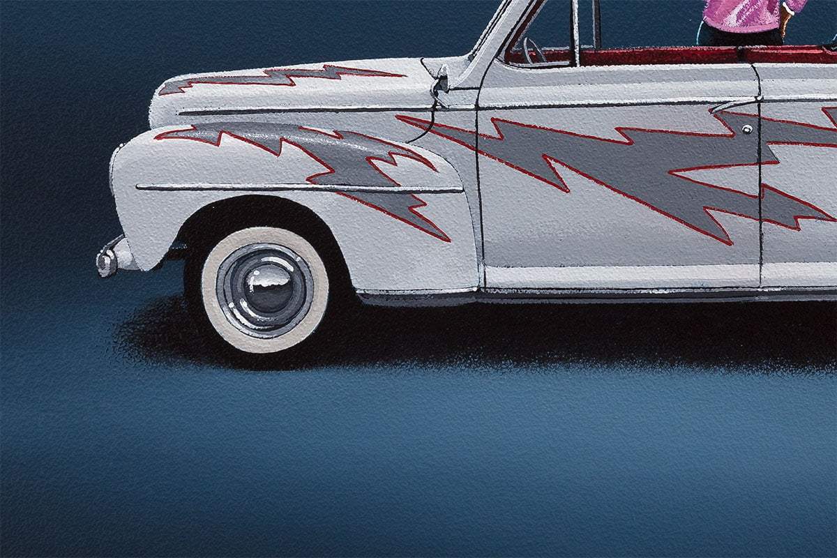 Go Greased Lightnin' - Edition by artist David Renshaw - Wyecliffe Galleries