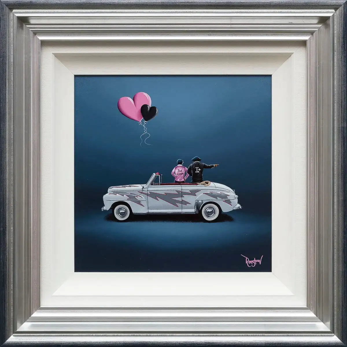 Go Greased Lightnin' - Original - SOLD by artist David Renshaw - Wyecliffe Galleries