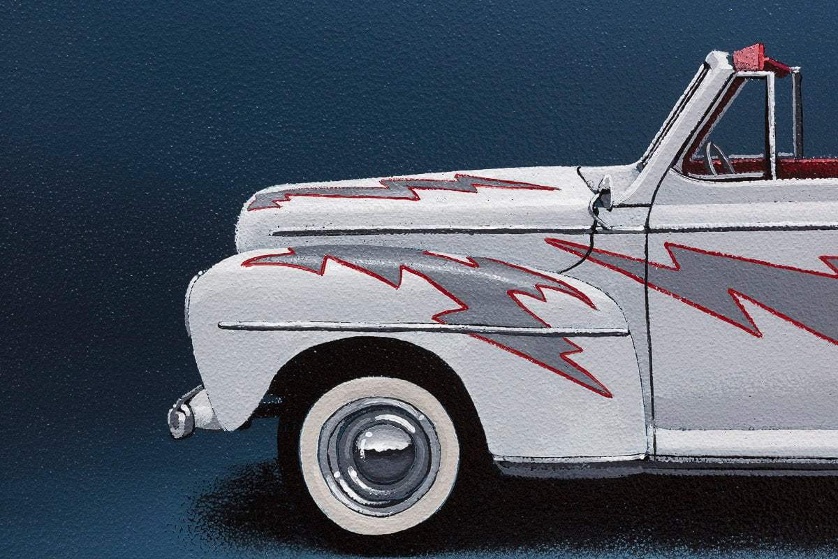 Go Greased Lightnin' - Original - SOLD by artist David Renshaw - Wyecliffe Galleries