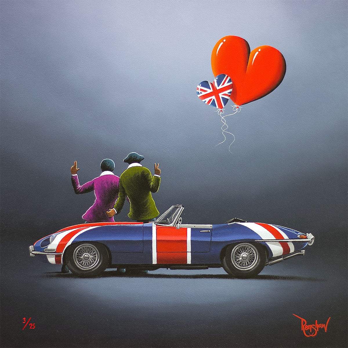 Groovy Kind Of Love - Edition by artist David Renshaw - Wyecliffe Galleries