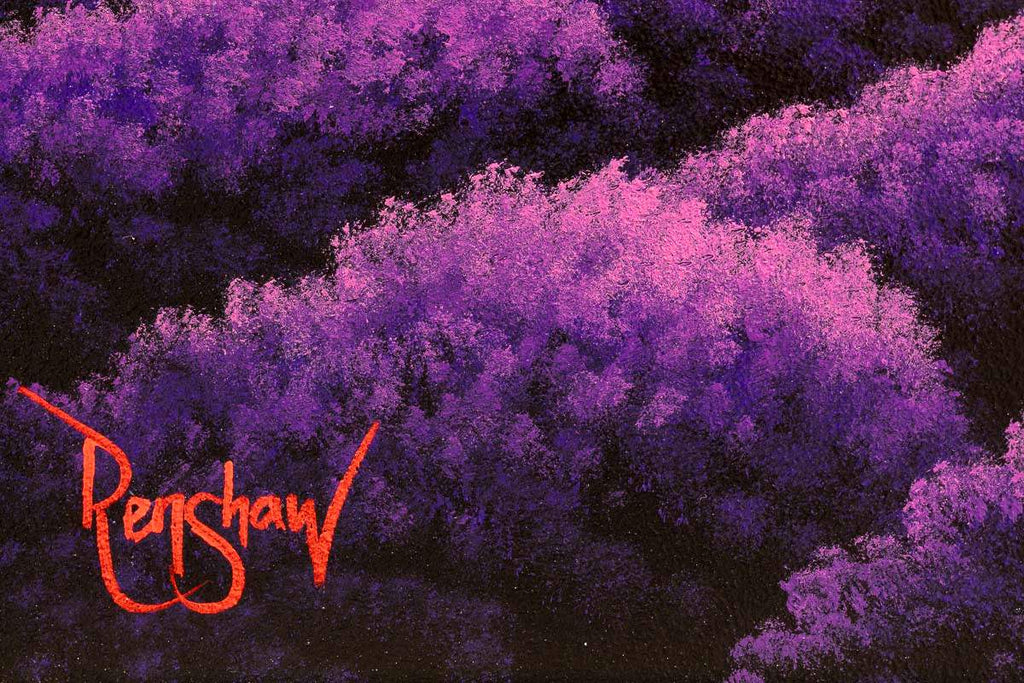 Happiness Blooms Where Lavender Grows - Original - SOLD by artist David Renshaw - Wyecliffe Galleries