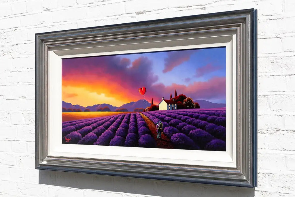 Happiness Blooms Where Lavender Grows - Original - SOLD by artist David Renshaw - Wyecliffe Galleries
