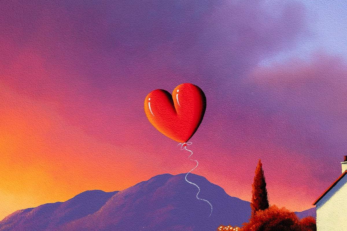Happiness Blooms Where Lavender Grows - Original - SOLD by artist David Renshaw - Wyecliffe Galleries