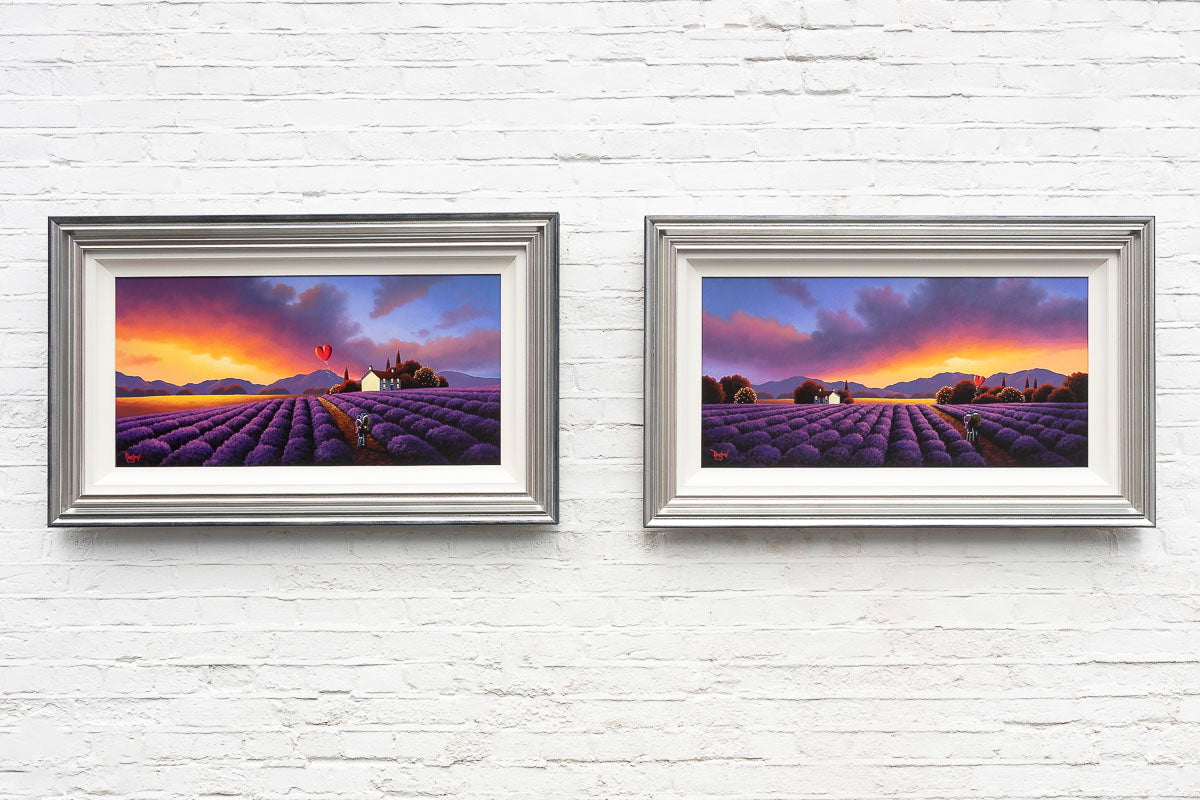 Happiness Blooms Where Lavender Grows - Original - SOLD David Renshaw Original